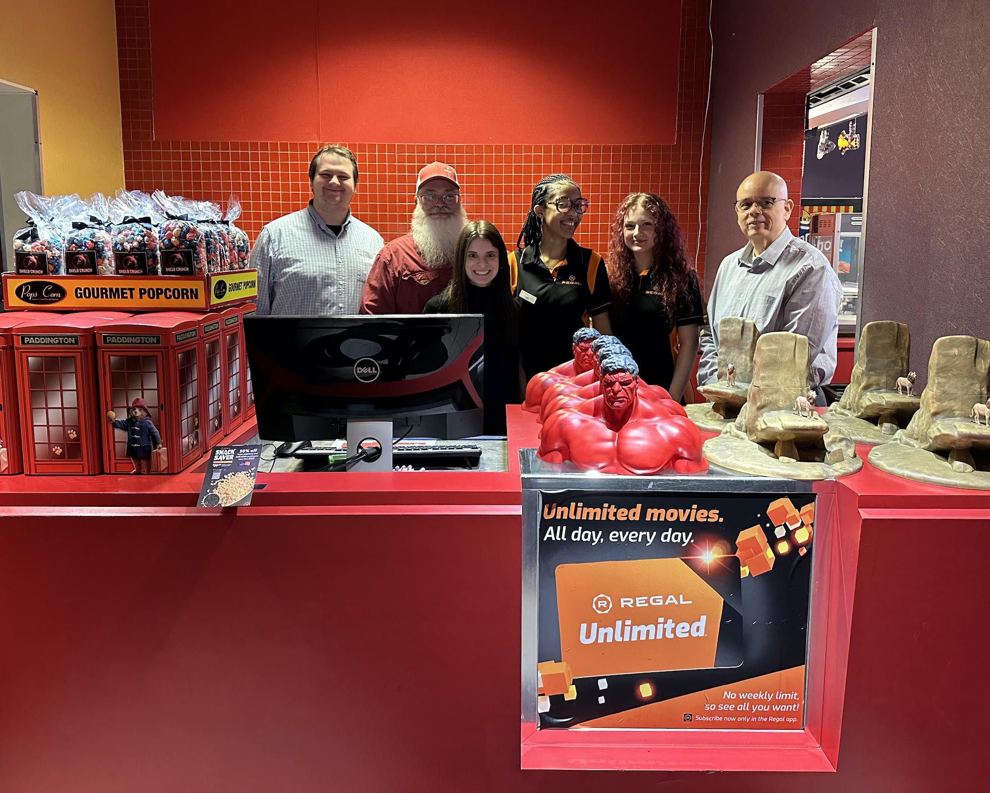 Thank you, Regal Northampton Cinema 14 & RPX, for your sincere support of our foundation and The Children's Home of Easton. Because of the generosity of Garry Andreu and his management team, we were able to surprise the children with a pizza party lunch at Tony's Pizza & Restaurant after their incredible morning at Regal Cinemas that included a private screening of A Minecraft Movie, a wide array of delicious treats and a VIP tour.